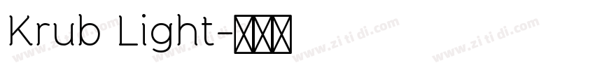 Krub Light字体转换